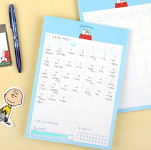 Load image into Gallery viewer, Snoopy Goal Calendar B5 Notepad | Peanuts (Korea)
