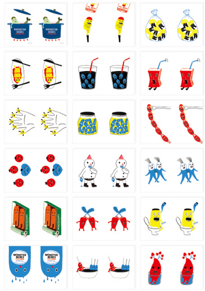 Monster Bebes Mini Sticker Pack | Nacoo (Korea)