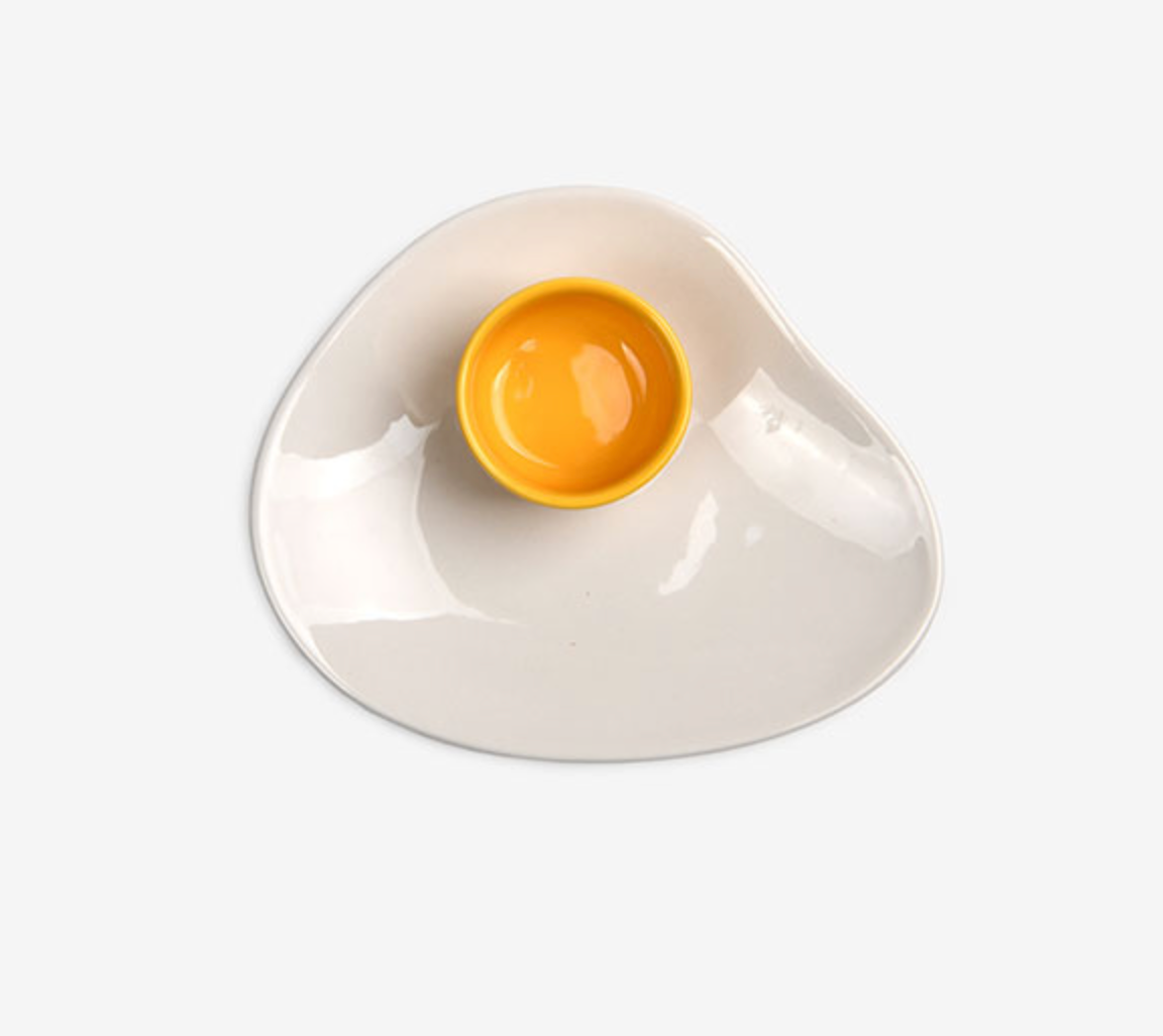 Ceramic Fried Egg Plate | Dailylike (Korea)
