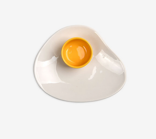 Ceramic Fried Egg Plate | Dailylike (Korea)