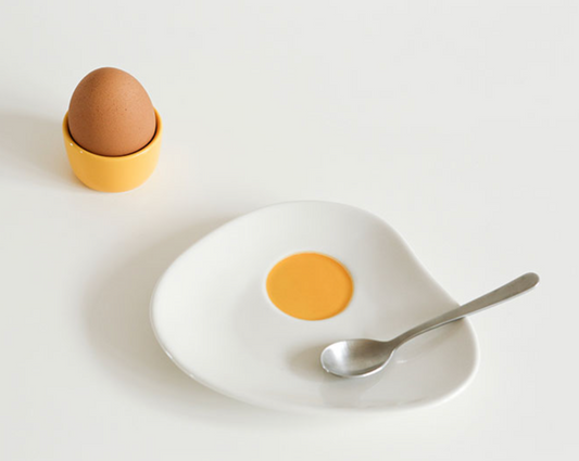 Ceramic Fried Egg Plate | Dailylike (Korea)
