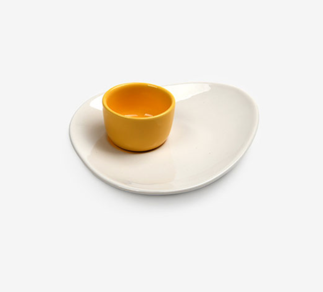 Ceramic Fried Egg Plate | Dailylike (Korea)