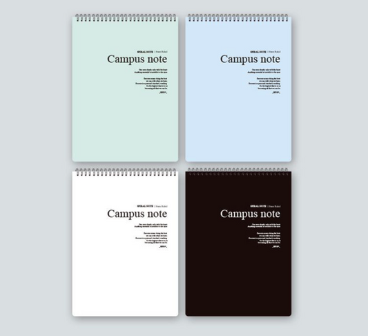 Hardbound Campus Note Top Spiral Notebook | Red Fancy (Korea)