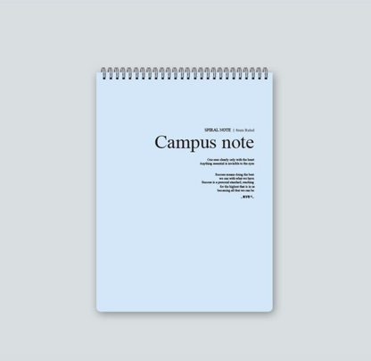Hardbound Campus Note Top Spiral Notebook | Red Fancy (Korea)