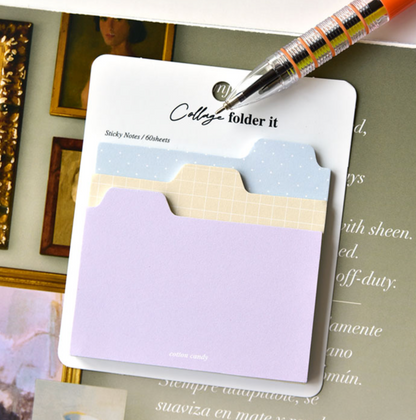 Collage Folder It Sticky Notes Pack | Plepic (Korea)