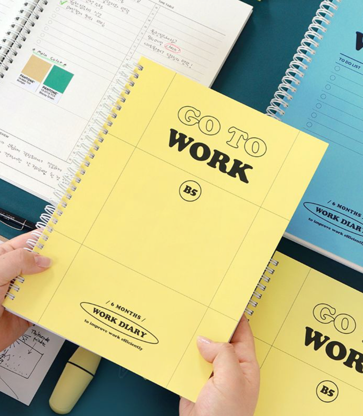 Gi-Bon B5 Work Diary Planner | Indigo (Korea)