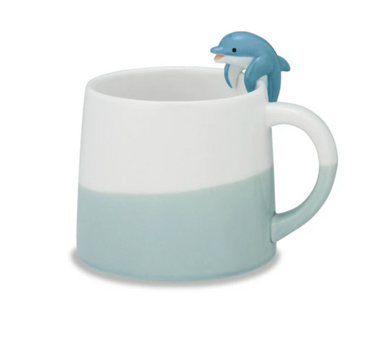 Ceramic Dolphin Mug | Decole (Japan)