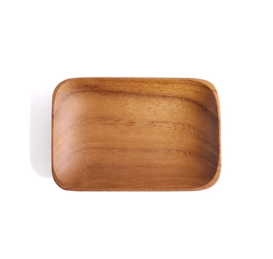 Rectangle Teakwood Sauce Dish | SHISEIHANBAI (Japan)