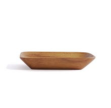 Load image into Gallery viewer, Rectangle Teakwood Sauce Dish | SHISEIHANBAI (Japan)
