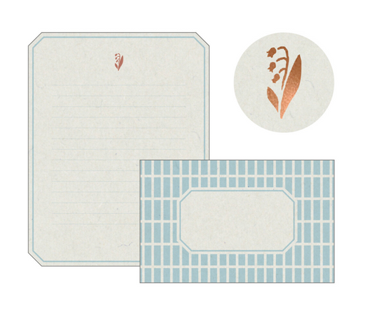 Lilly of the Valley Copper Foil Letter Set | Matoka (Japan)