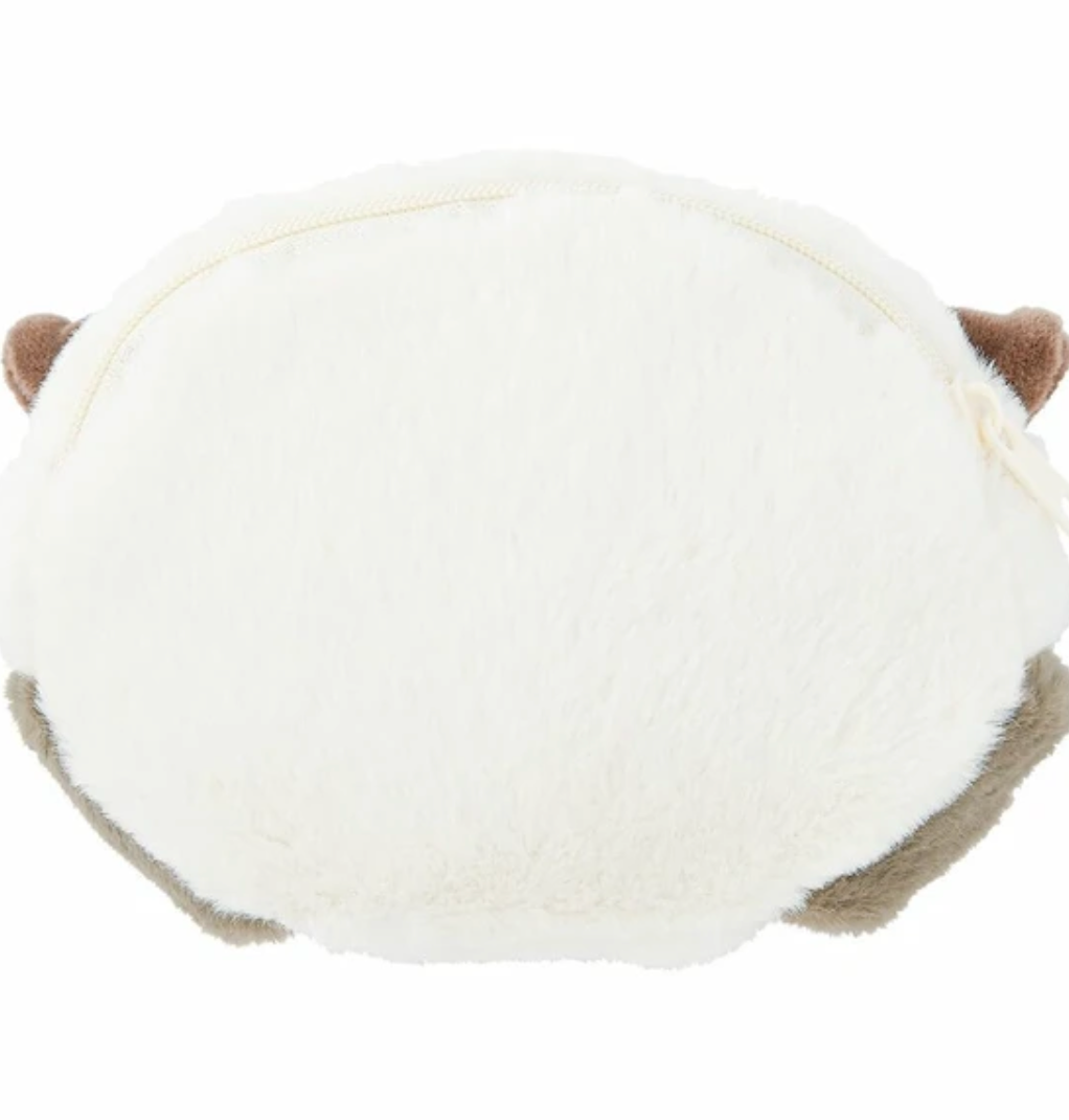 Plush Peekaboo Otter Zipper Pouch | Fawn | LIV HEART (Japan)