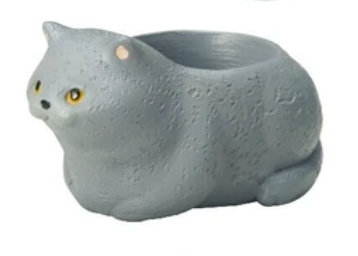 British Short Hair Cat Mini Planter (Japan)