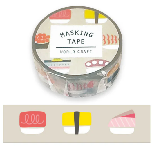 Washi Tape – Nigiri Sushi | World Craft (Japan)