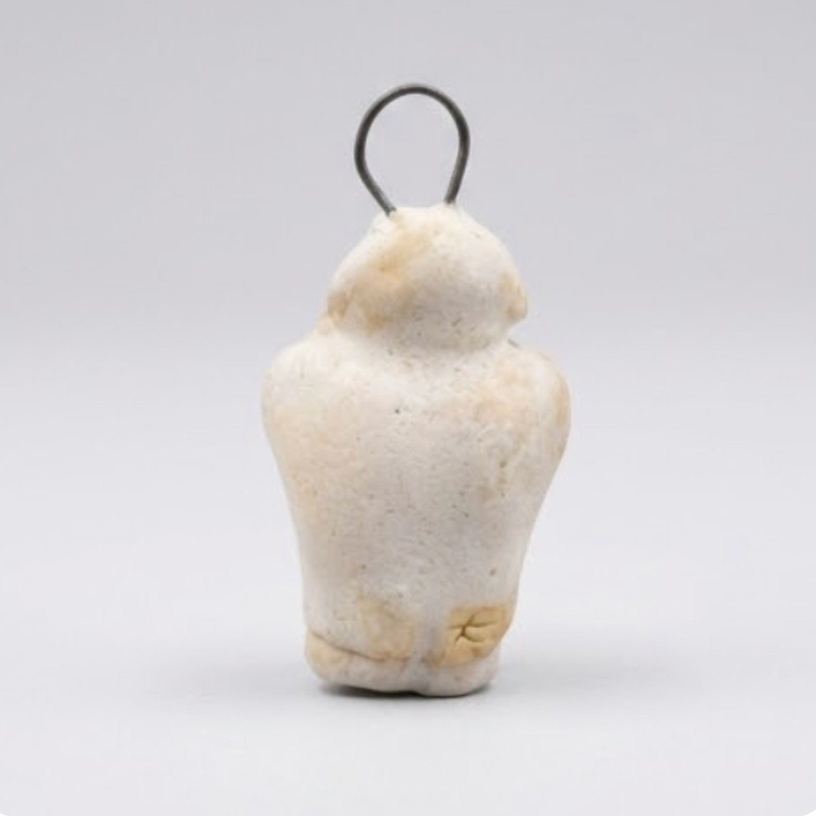 Girl with Cat Pendant Handmade Stoneware Charm | Taitau Fung (HK)