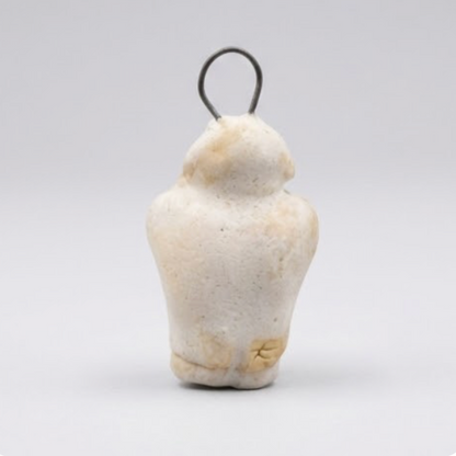 Girl with Cat Pendant Handmade Stoneware Charm | Taitau Fung (HK)
