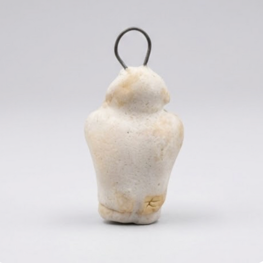 Girl with Cat Pendant Handmade Stoneware Charm | Taitau Fung (HK)