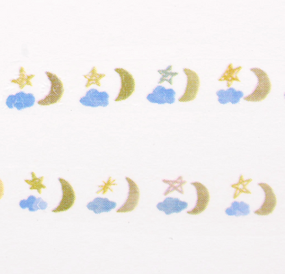 Deco Rush Decoration Tape | Night Sky Blue | PLUS (Japan)