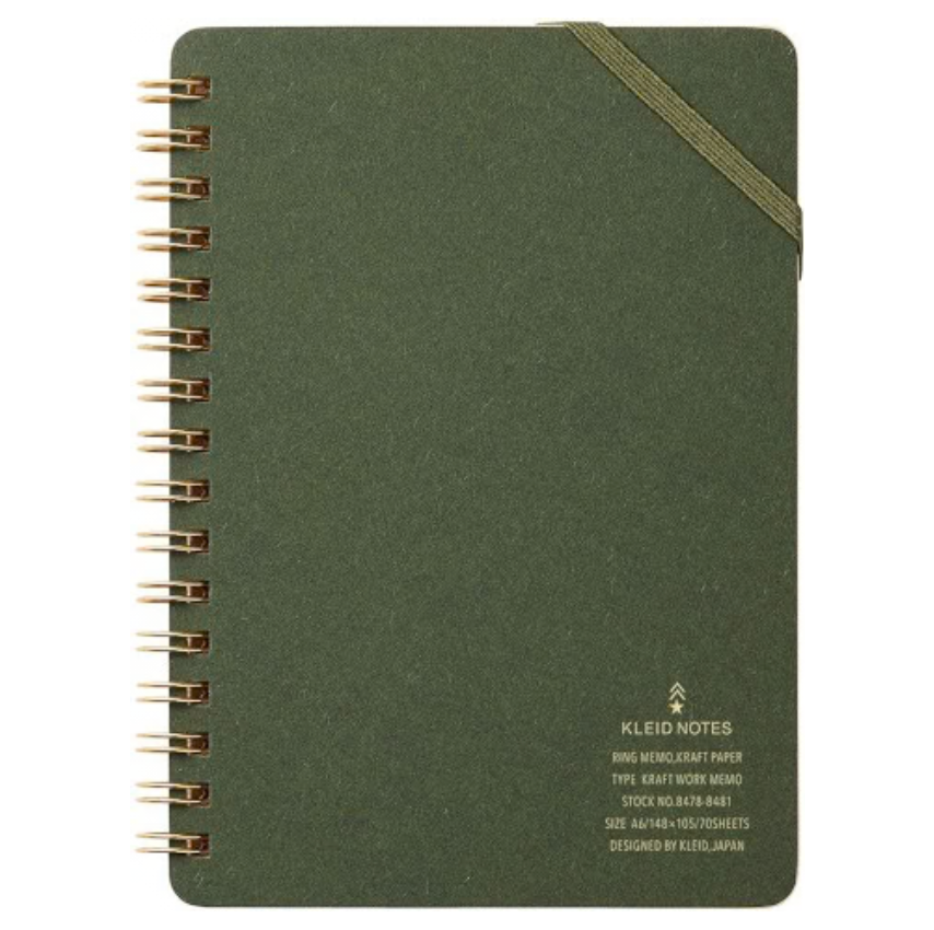 Kraft Work Memo Notebook (A6) | Kleid (Japan)