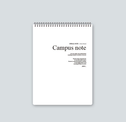Hardbound Campus Note Top Spiral Notebook | Red Fancy (Korea)