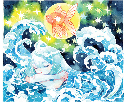 The Ocean Sleeps Art Print | Koyamori (CAN)