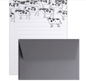 Cows Letterpress Letter Set | Matoka (Japan)