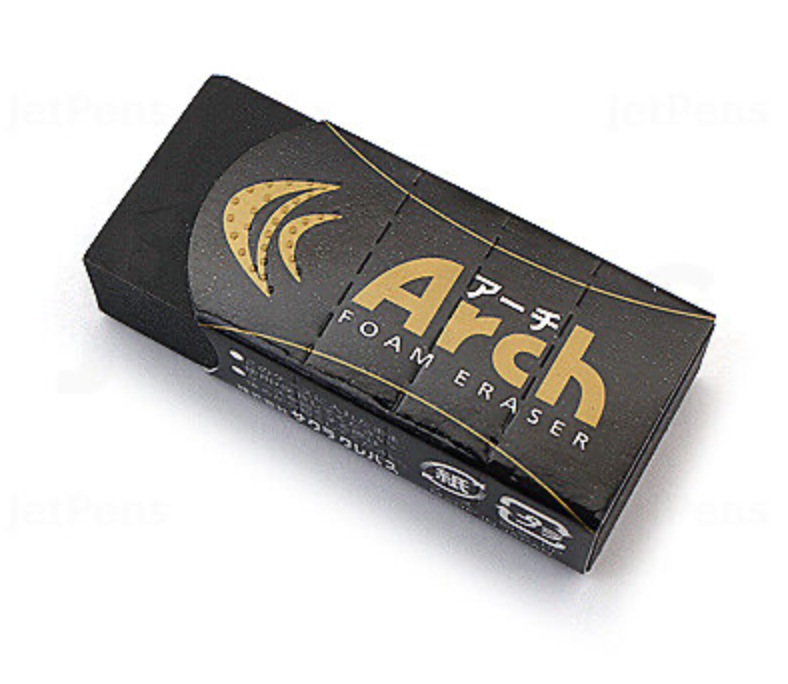 筆記具 Arch Foam Eraser Durable Arch Foam Black Eraser | Sakura (Japan) – WE ARE 1976