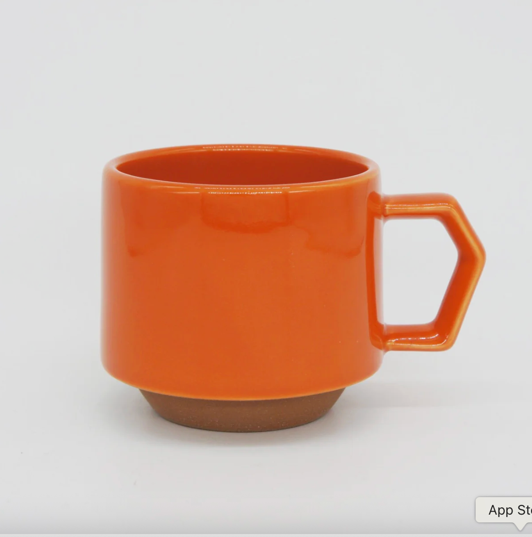 Stackable Ceramic Mug | Solid Orange | CHIPS Inc (Japan)