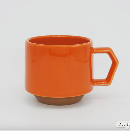Stackable Ceramic Mug | Solid Orange | CHIPS Inc (Japan)