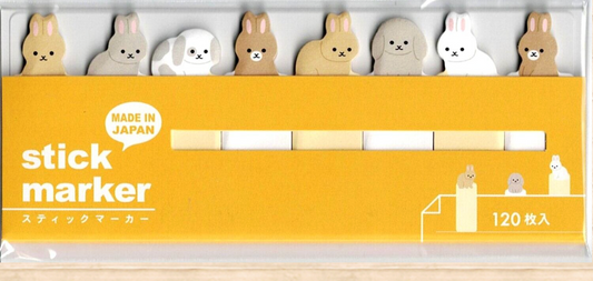 Stick Marker Sticky Notes | Bunny | Mind Wave (Japan)