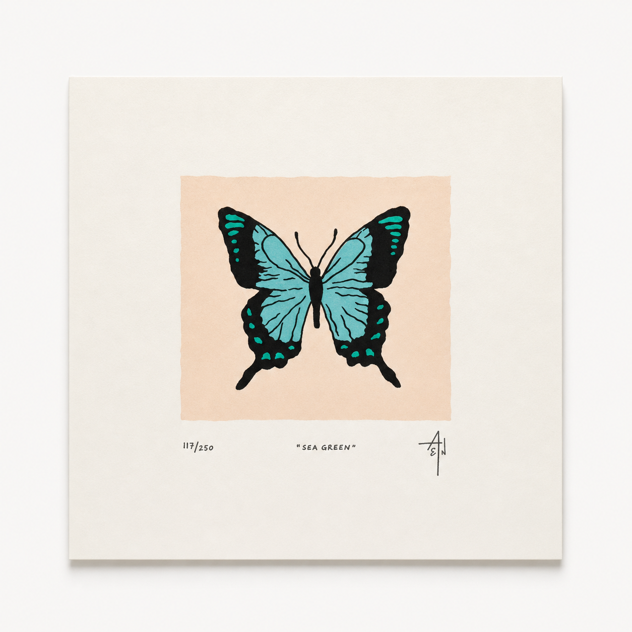 Sea Green Screenprint | Allison & Jonathan Metzger (IA)