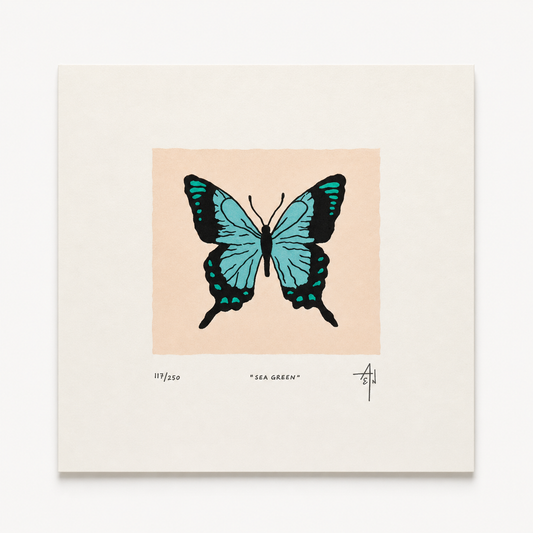 Sea Green Screenprint | Allison & Jonathan Metzger (IA)