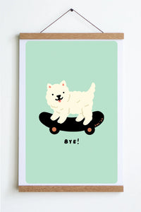 Sk8 Dawg (Bye) Print | Stay Home Club (CA)