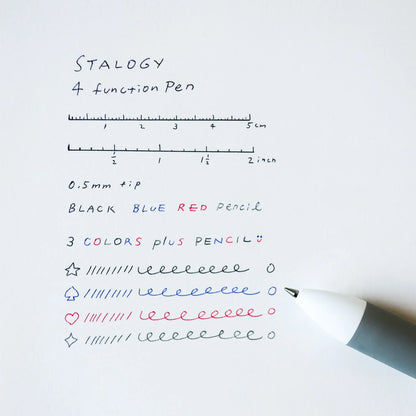 4 Function 0.5mm Pen | Stalogy (Japan)