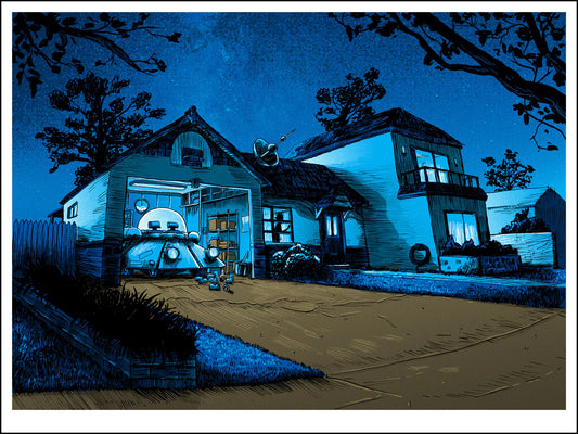 Night Time Makes Up Half of All Time Screen Print | Tim Doyle