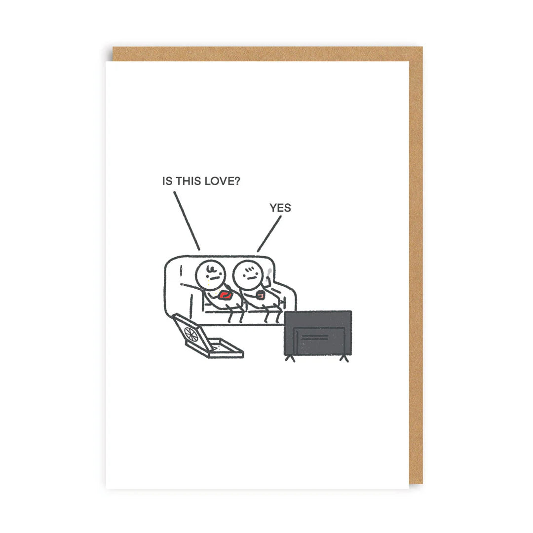Is This Love? Greeting Card  | Goose Fight