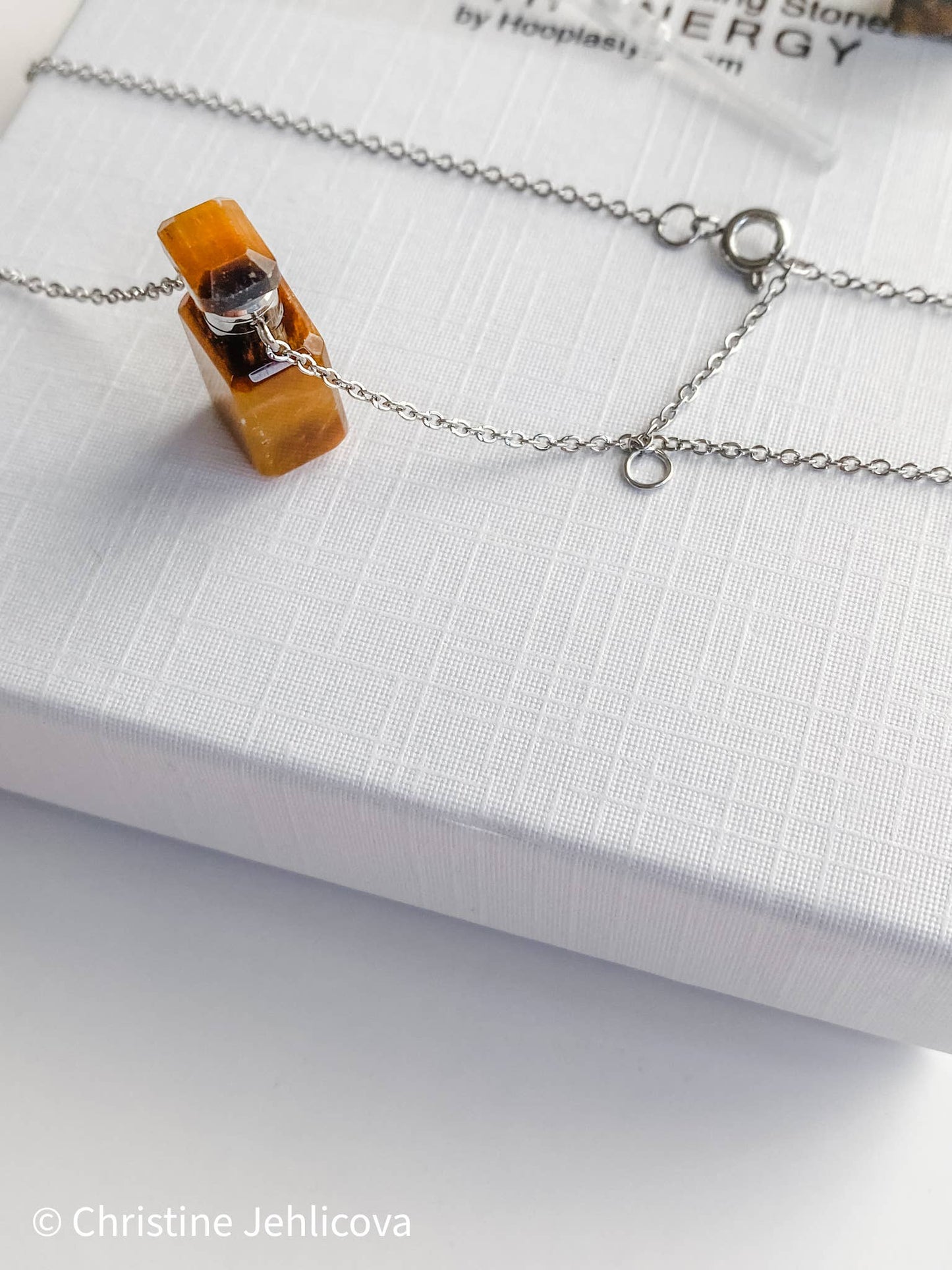 Gemstone Mini Perfume Bottle Necklace | Christine Jehlickova (ONT)