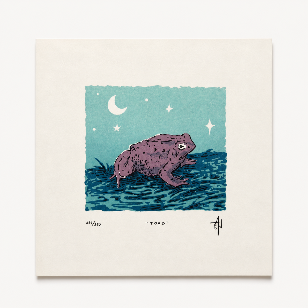 Toad Screenprint | Allison & Jonathan Metzger (IA)