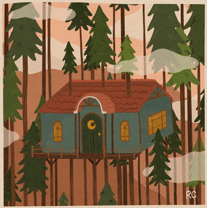 Treehouse Art Print | Rachele Cromer (OK)