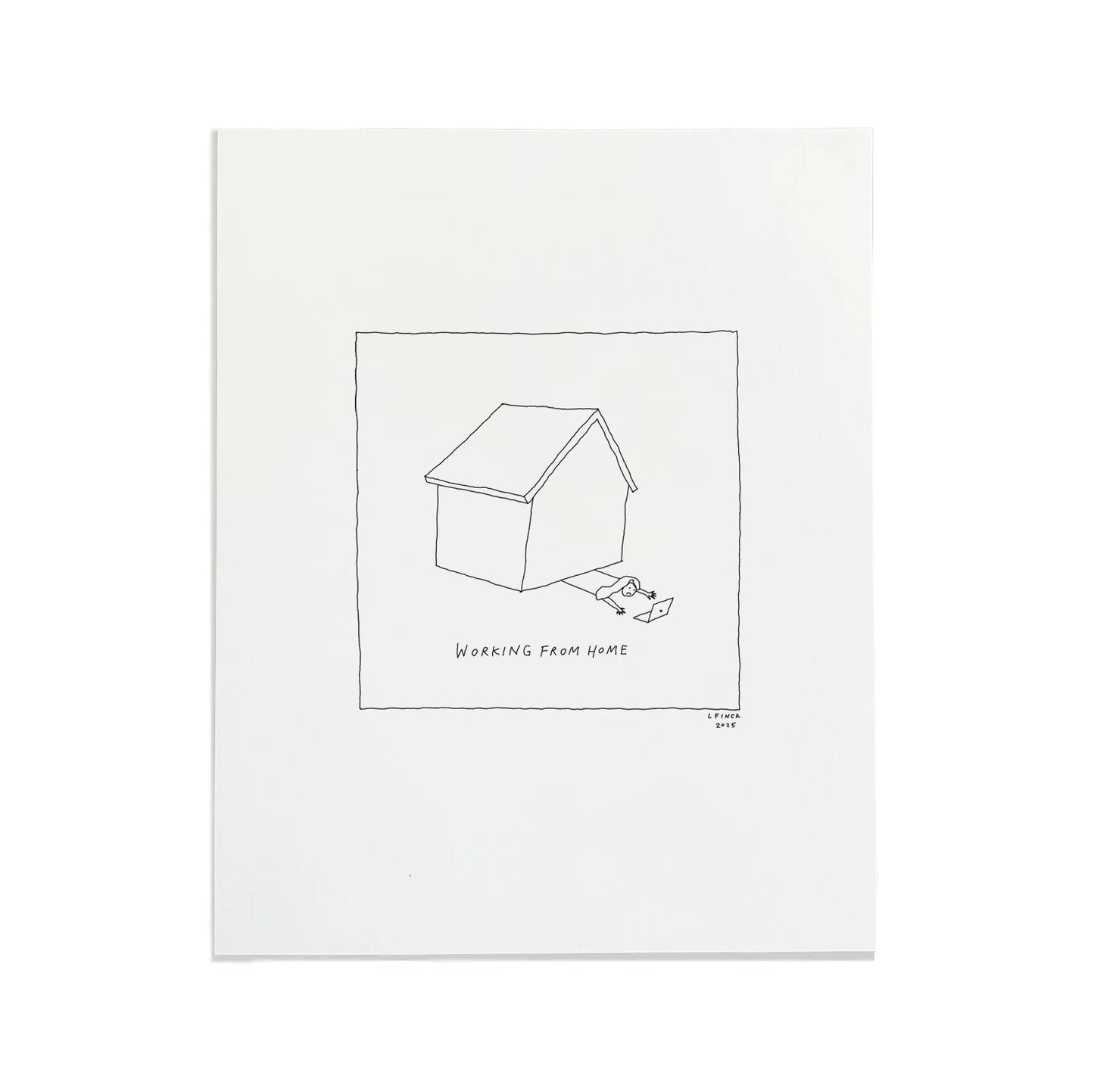 Work From Home Letterpress Print | Liana Finck (NY)