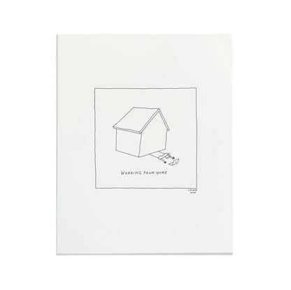 Work From Home Letterpress Print | Liana Finck (NY)