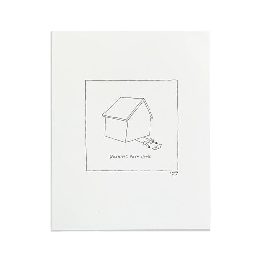 Work From Home Letterpress Print | Liana Finck (NY)