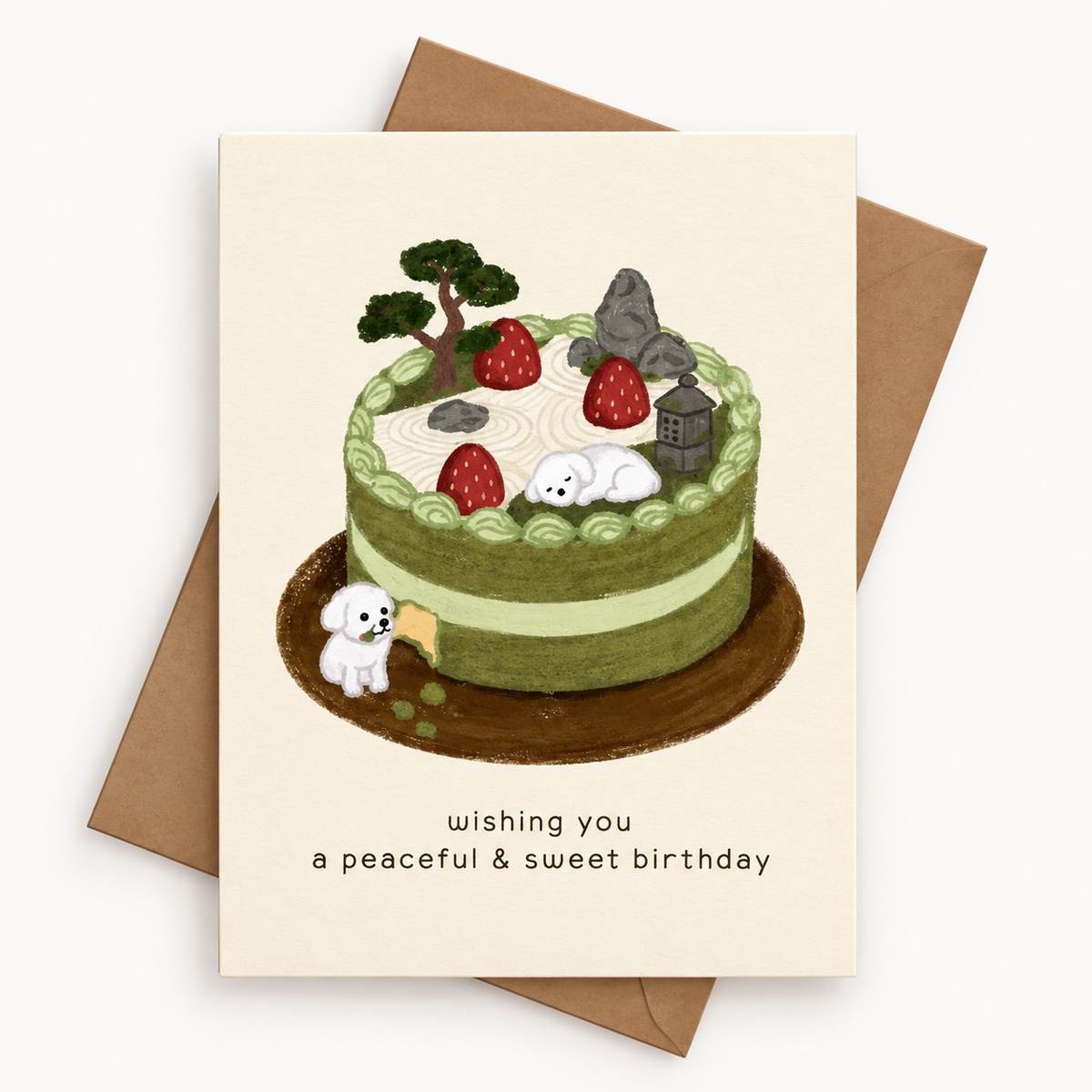 Zen Garden Dog Birthday Card | Hoshi (CA)