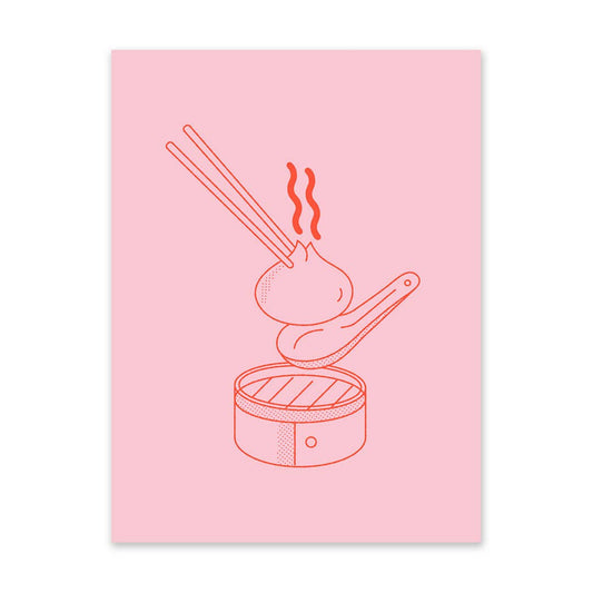 Soup Dumpling Risograph Print | Ohh Deer (UK)
