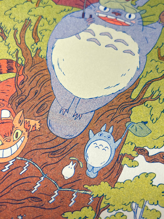 Totoro Riso Print (Small) | Natalie Andrewson (CA)