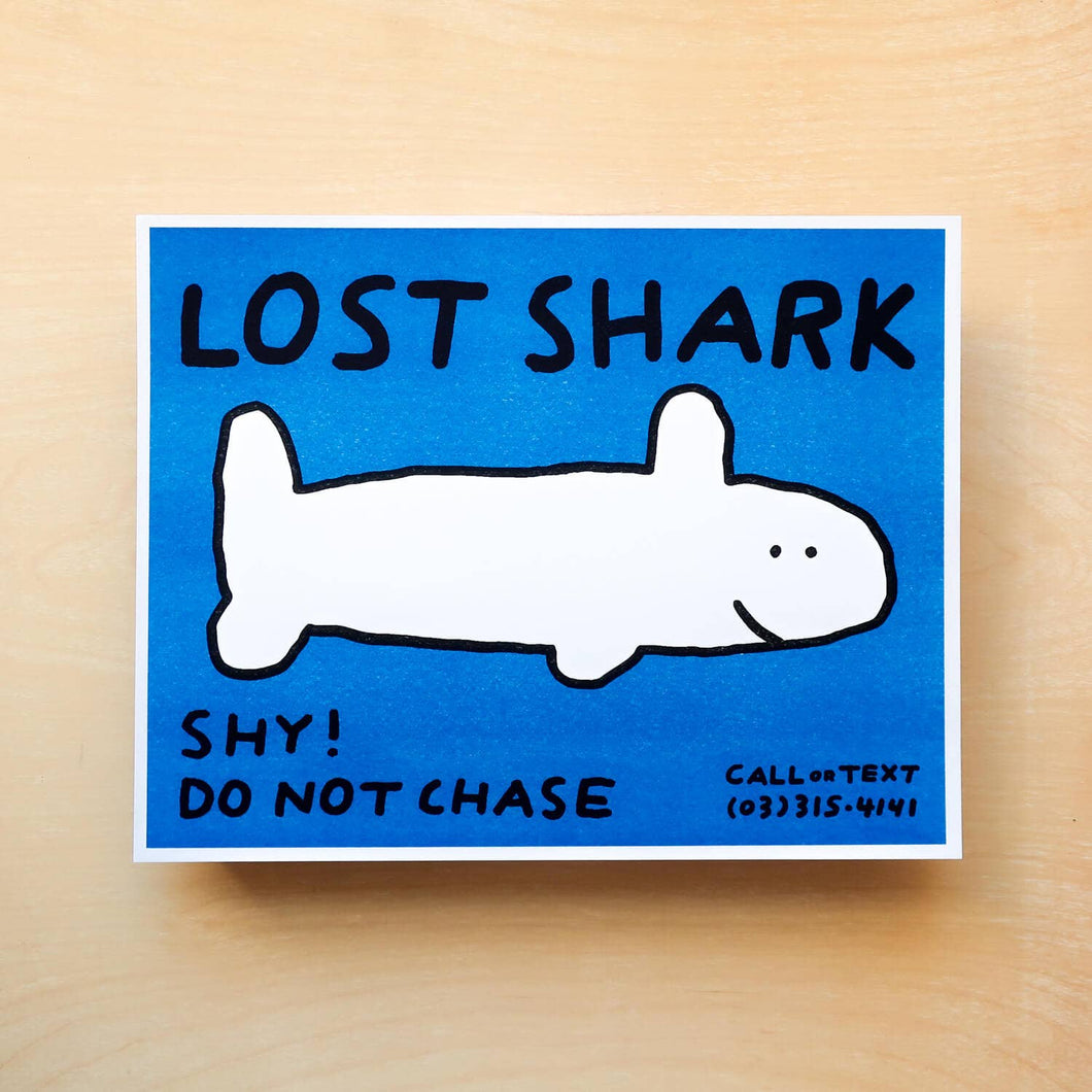 Lost Shark Risograph Print | Oitama (CA)