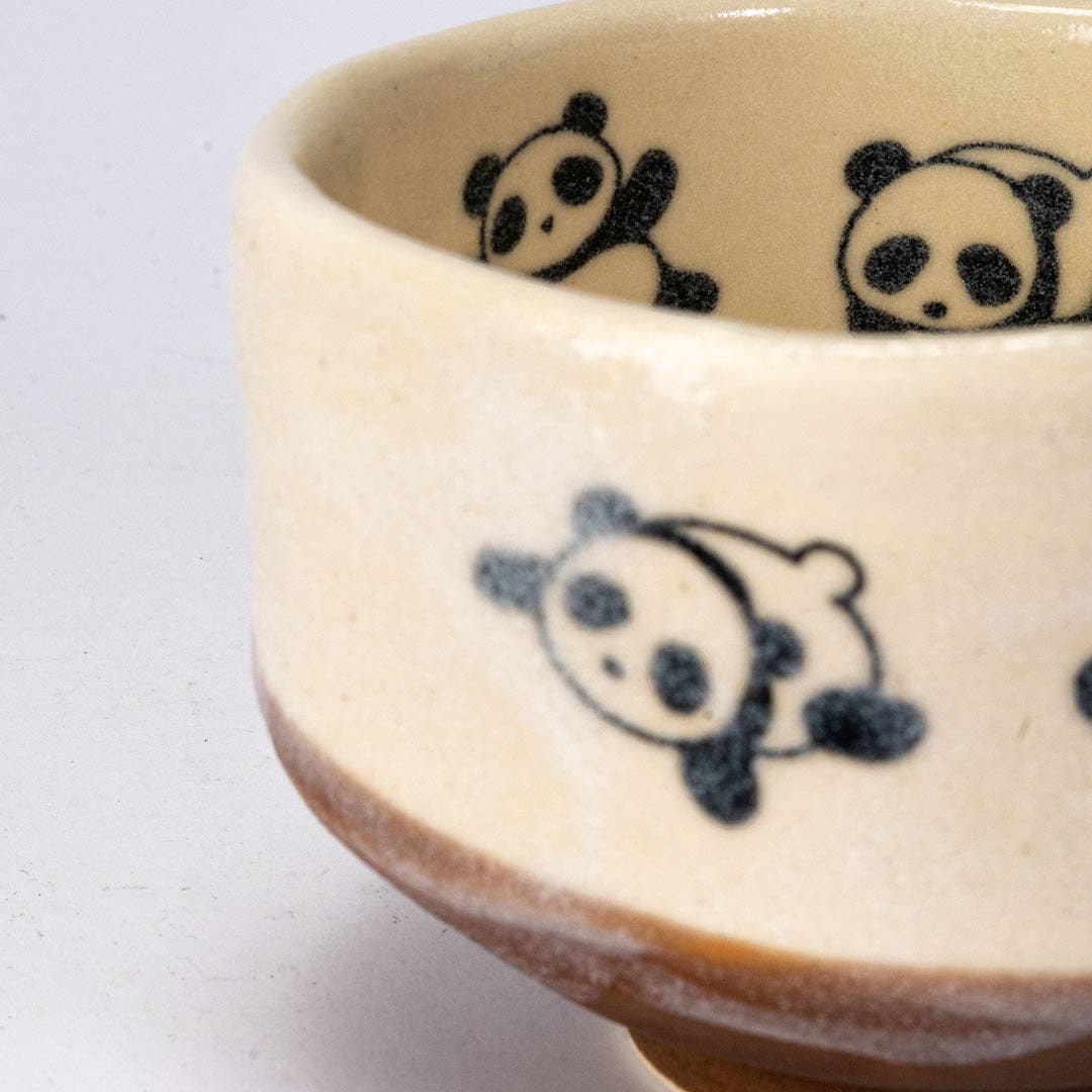 Panda Porcelain Matcha Bowl (Japan)