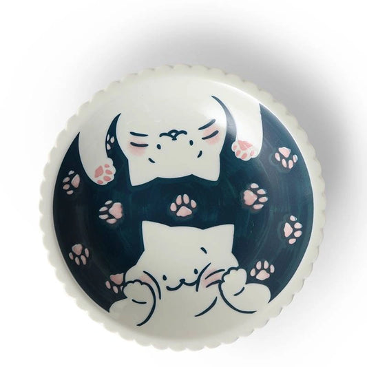 Cat Life Series Ceramic Plate | Paws (Japan)