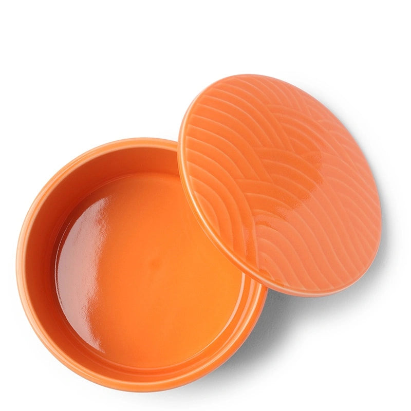 Himari Orange Ceramic Bowl | Short | (Japan)