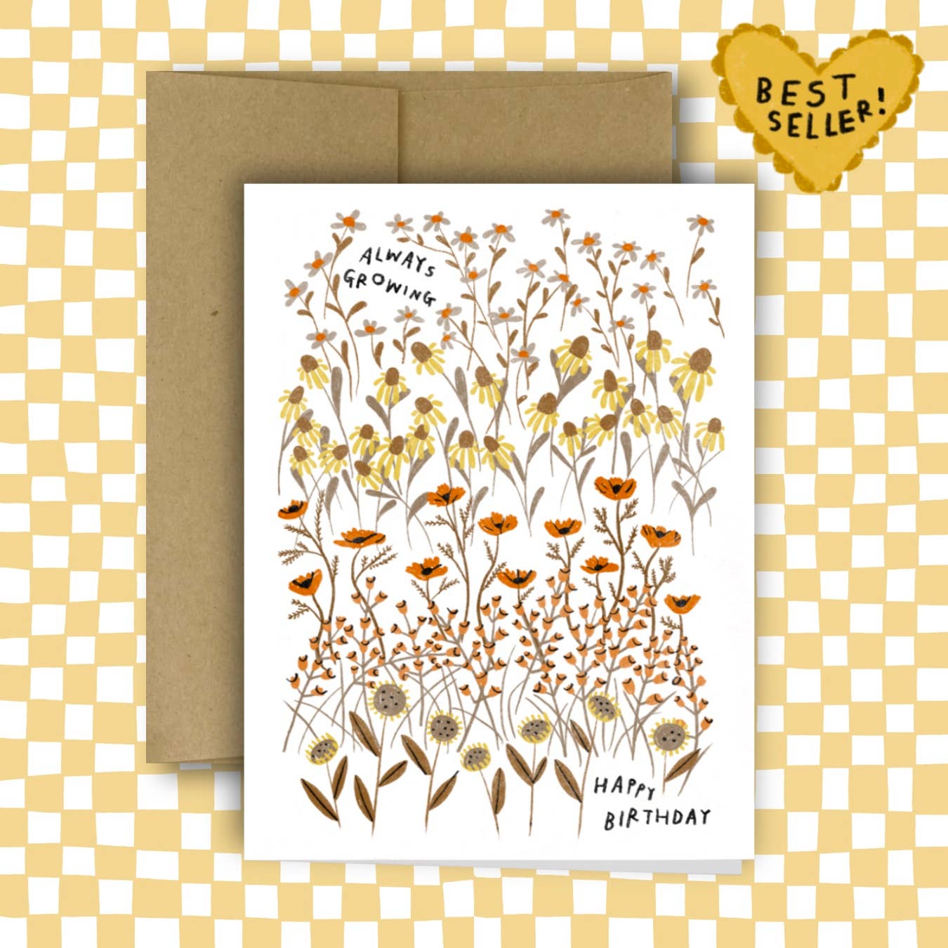 ALWAYS GROWING Birthday Greeting Card | Rani Ban Co (NY)