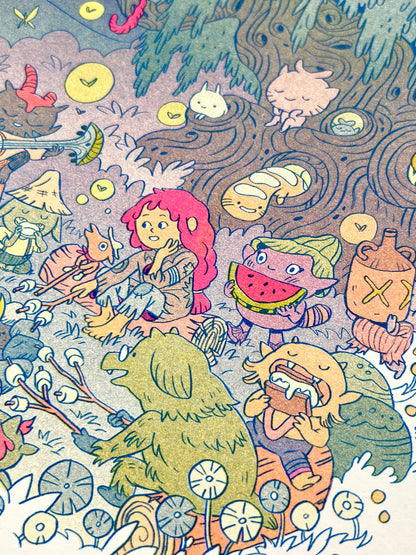 Campfire Stories Riso Print | Natalie Andrewson (CA)